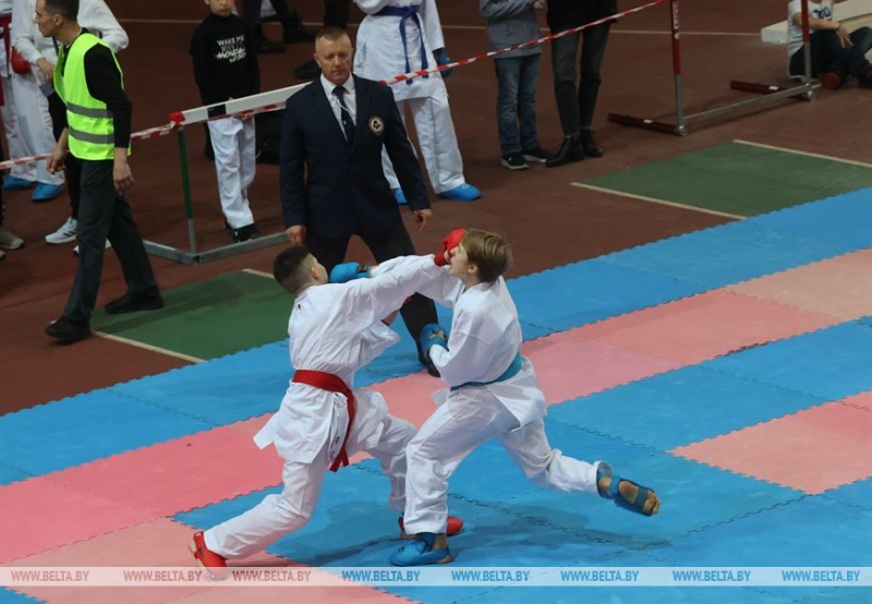 Белорусские и российские каратисты борются за первенство на Gomel region cup