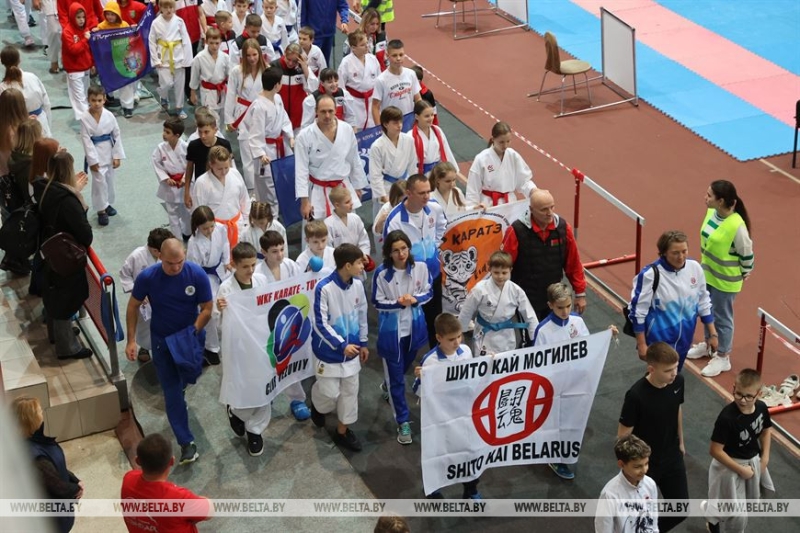 Белорусские и российские каратисты борются за первенство на Gomel region cup