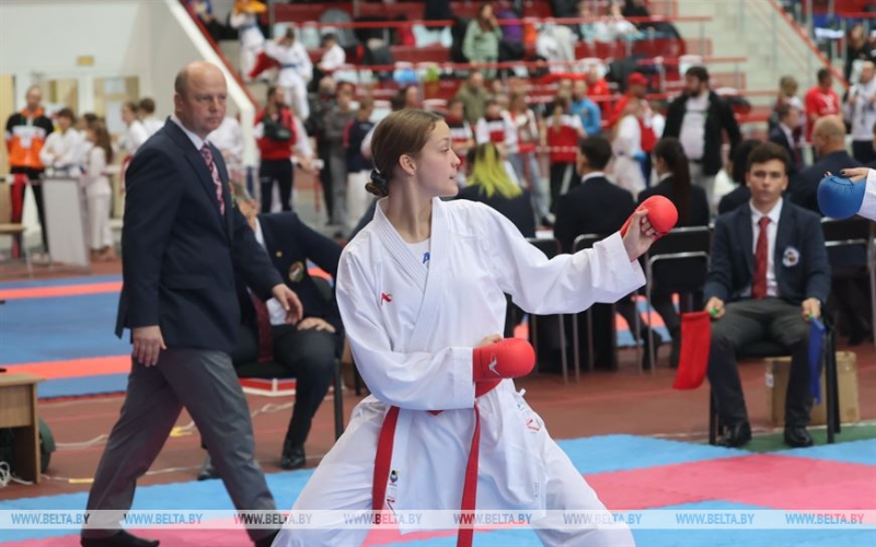 Белорусские и российские каратисты борются за первенство на Gomel region cup