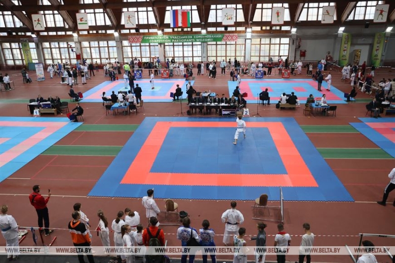 Белорусские и российские каратисты борются за первенство на Gomel region cup
