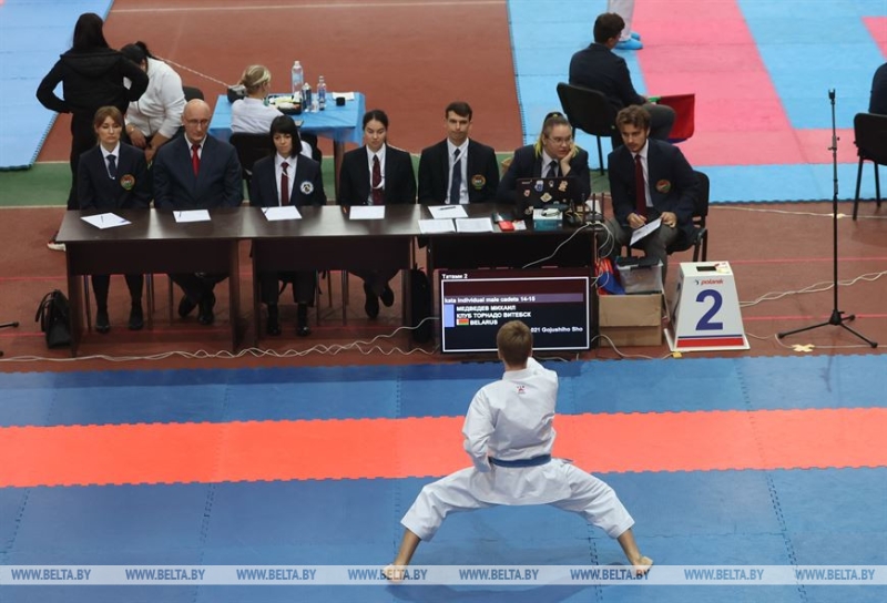 Белорусские и российские каратисты борются за первенство на Gomel region cup
