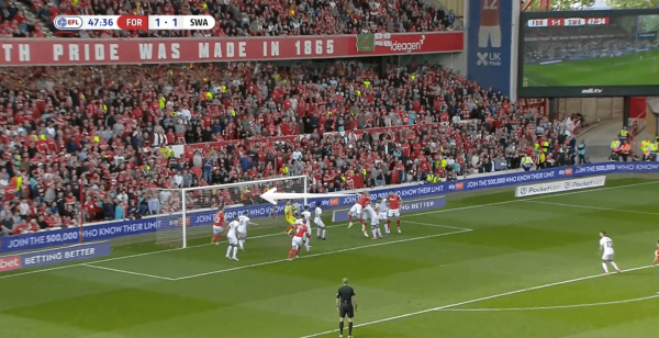 За секунду до углового в кадре ни одного игрока атаки – так «Ноттингем Форест» веселит АПЛ За секунду до углового в кадре ни одного игрока атаки – так «Ноттингем Форест» веселит АПЛ